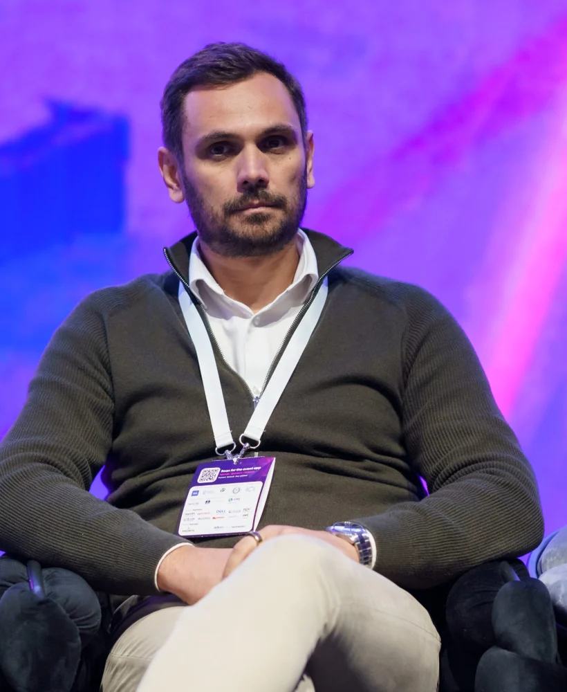 Mădălin Staniu of Black Bullet on stage at FACTORY 4.0 Conference 2026